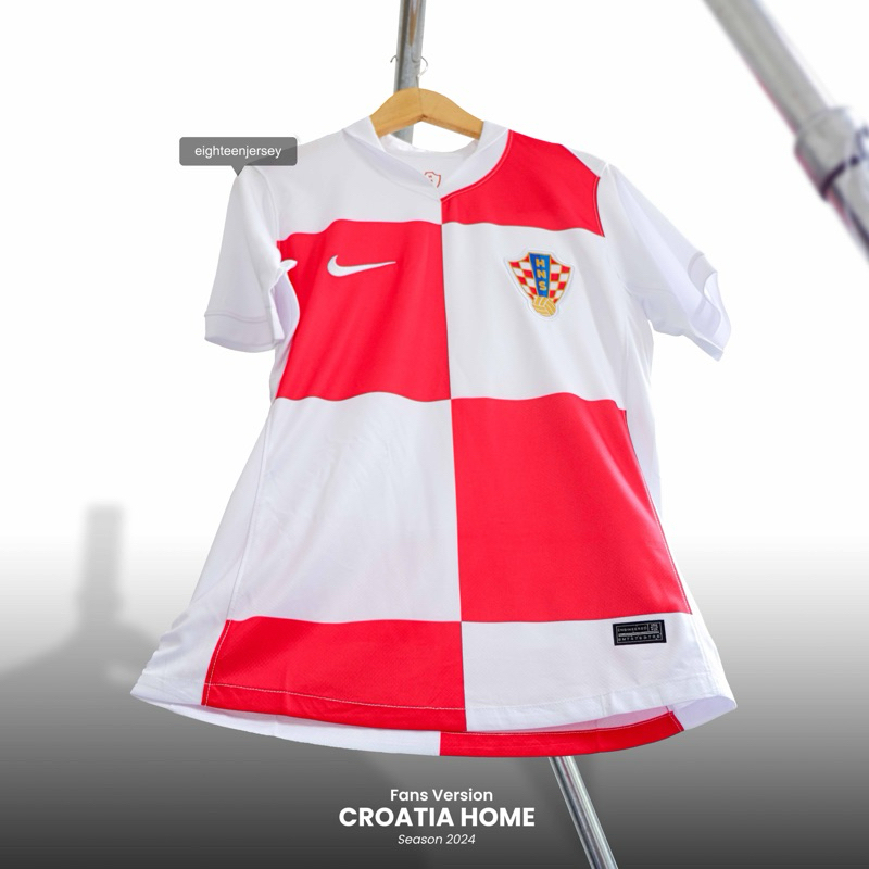 Kroasia Home 2024 Baju Bola Jersey Kroasia