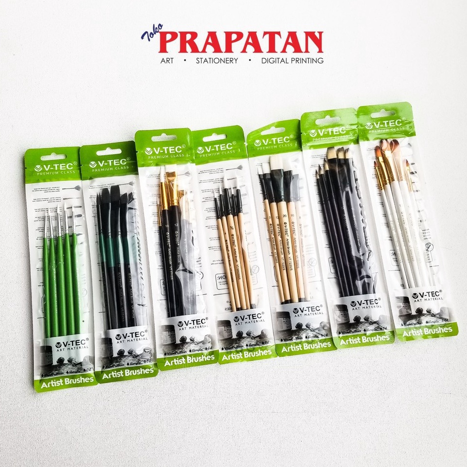 

Ready Kuas Lukis VTEC sets VTEC Paint Brush sets