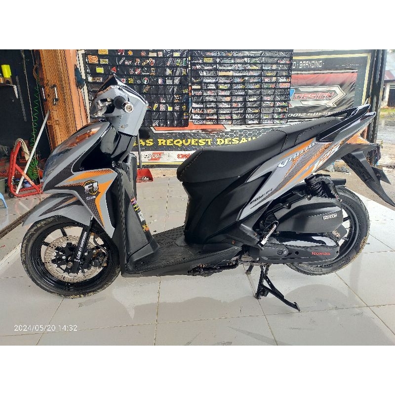 striping custom vario kzr vario 125 old techno