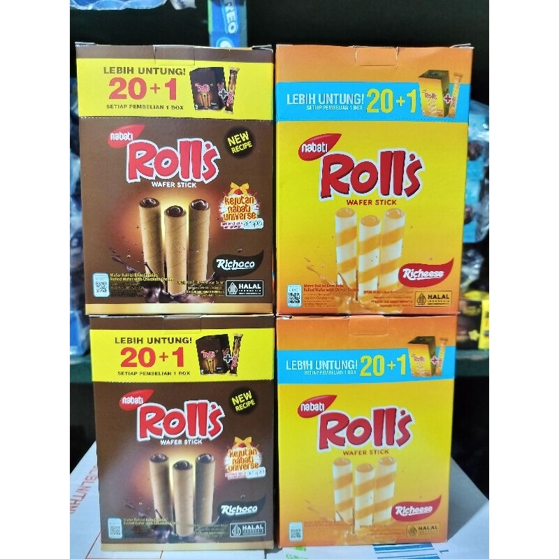 

Richeese Nabati Rolls keju / Cokelat (1 kotak isi 20)