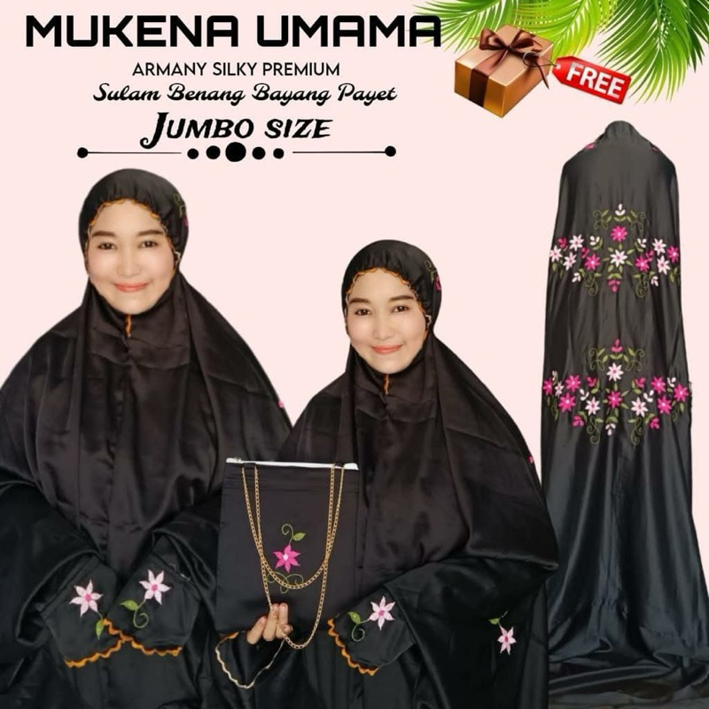 Mukena terusan umama (Sutra armani premium)