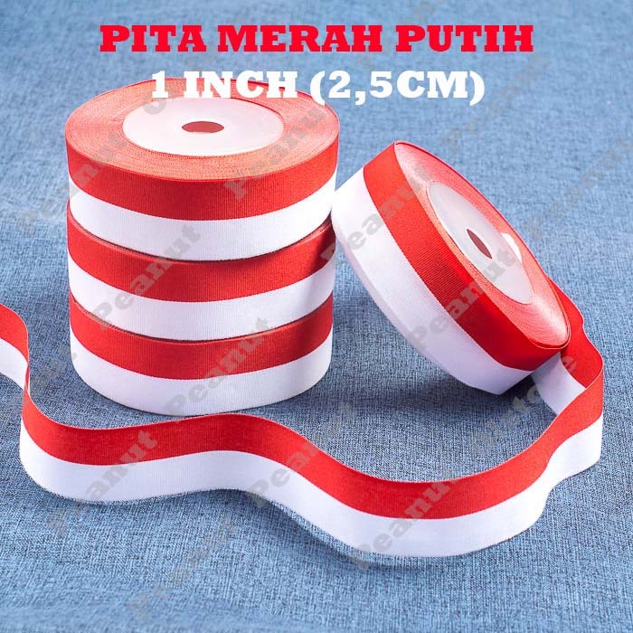 

Pita Kain Merah Putih 2,5cm per Roll