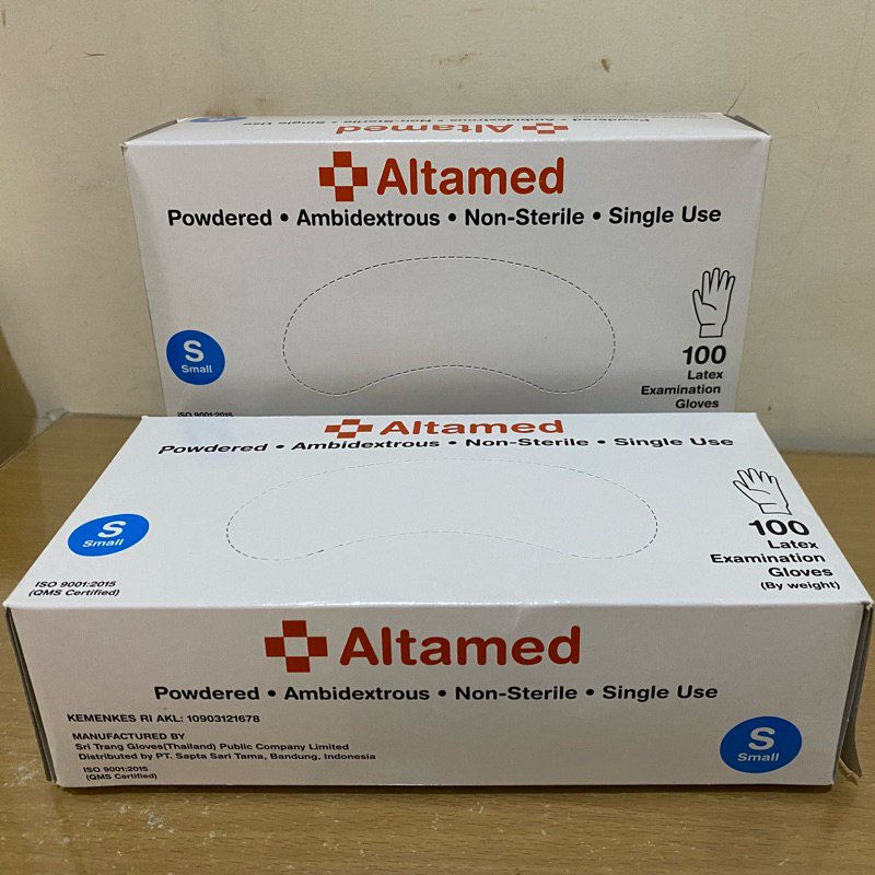 Sarung Tangan Latex Altamed / Altamed Latex Glove isi 100's