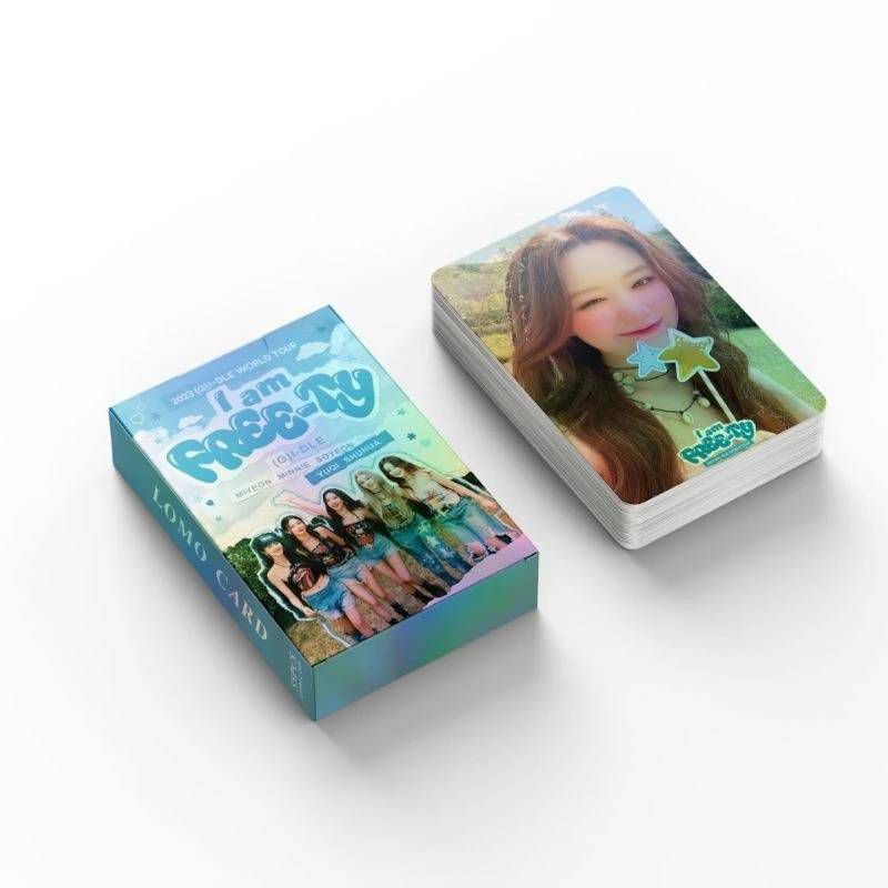 [50pcs] Photocard Unofficial Gidle/ Kartu Lomocard Foto Miyeon Yuqi Sooyeon Minnie Shuhua G Idle/ PC