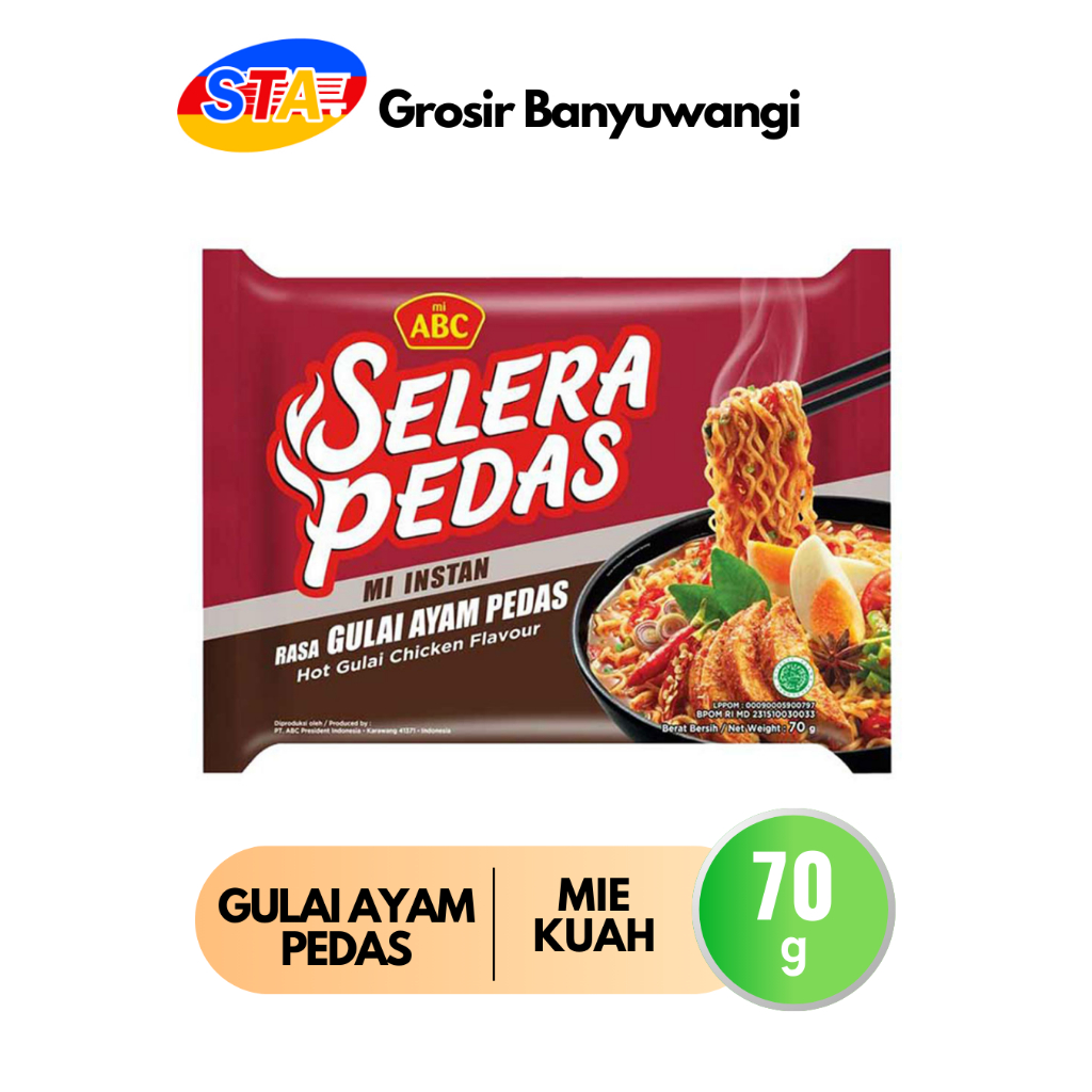 

[JATIM-BWI] MI ABC GULAI AYAM PEDAS 70G | MIE KUAH
