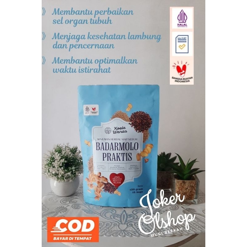

Badarmolo Praktis Koela Waras Minuman Herbal Jamu Siap Seduh