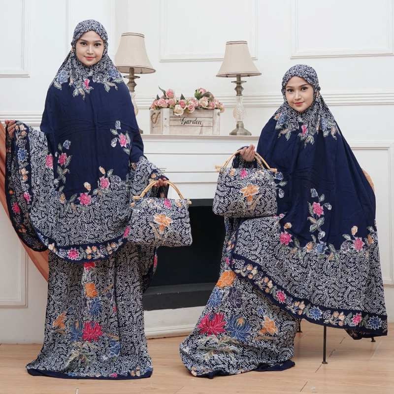 mukena batik encim mukena batik pekalongan adem mukena jumbo mukena tas rotan mukena khas pelalongan