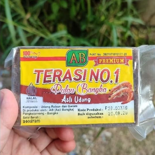 

Terasi Bangka AB no.1 Bangka 240gram oleh oleh khas bangka makanan belacan snack cemilan toko jojo