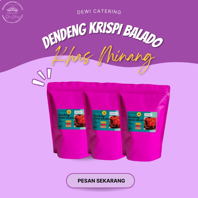 

Dendeng Krispi Balado asli Padang masakan hj mardiana