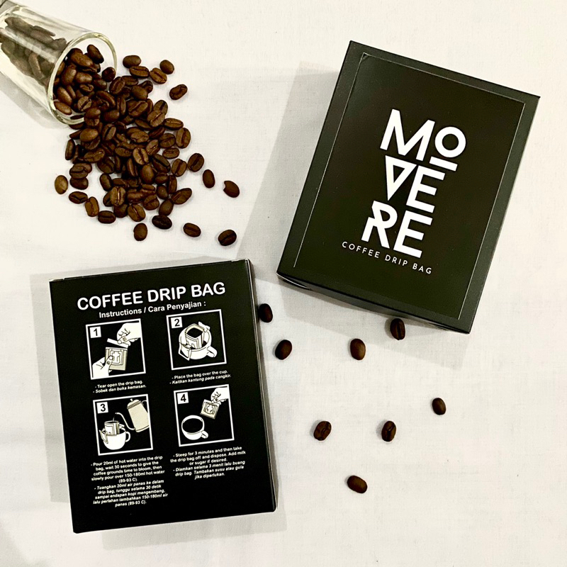 

5 pcs bisa mix varian kopi dripbag - Movere Coffee