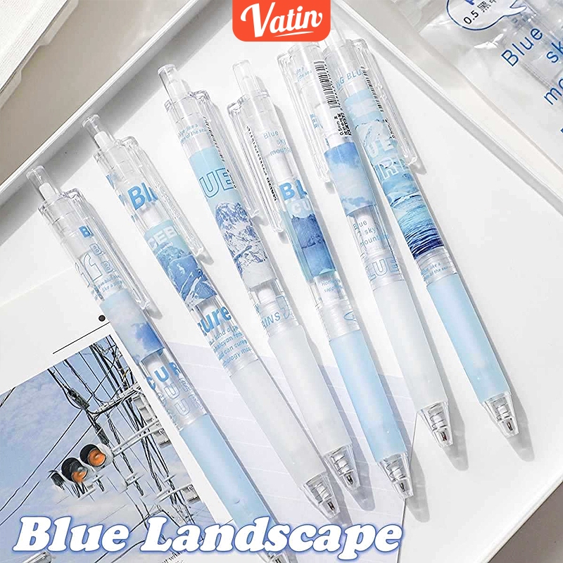 

Pulpen 0.5mm Hitam/gelpen biru ins Style-Vatin_Shop