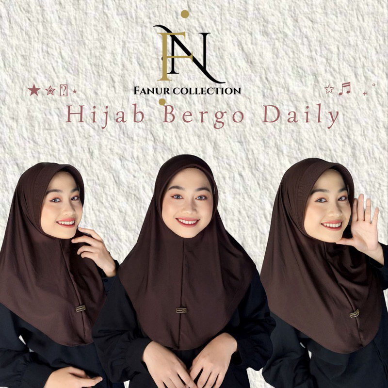 Hijab instan BERGO DAILY ORI SK23 COLLECTION