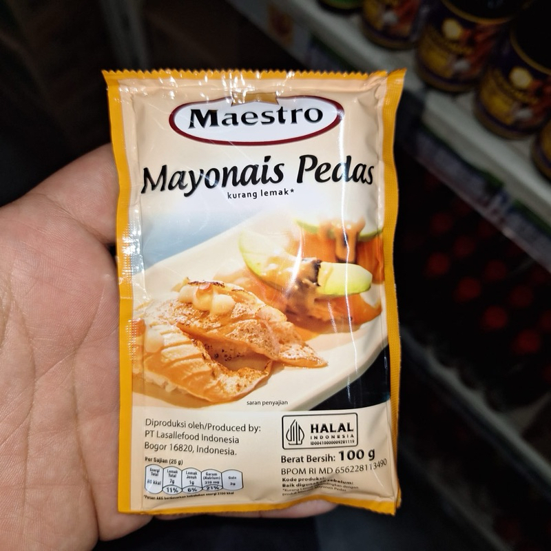 

MAESTRO Mayonais 100gram Pedas