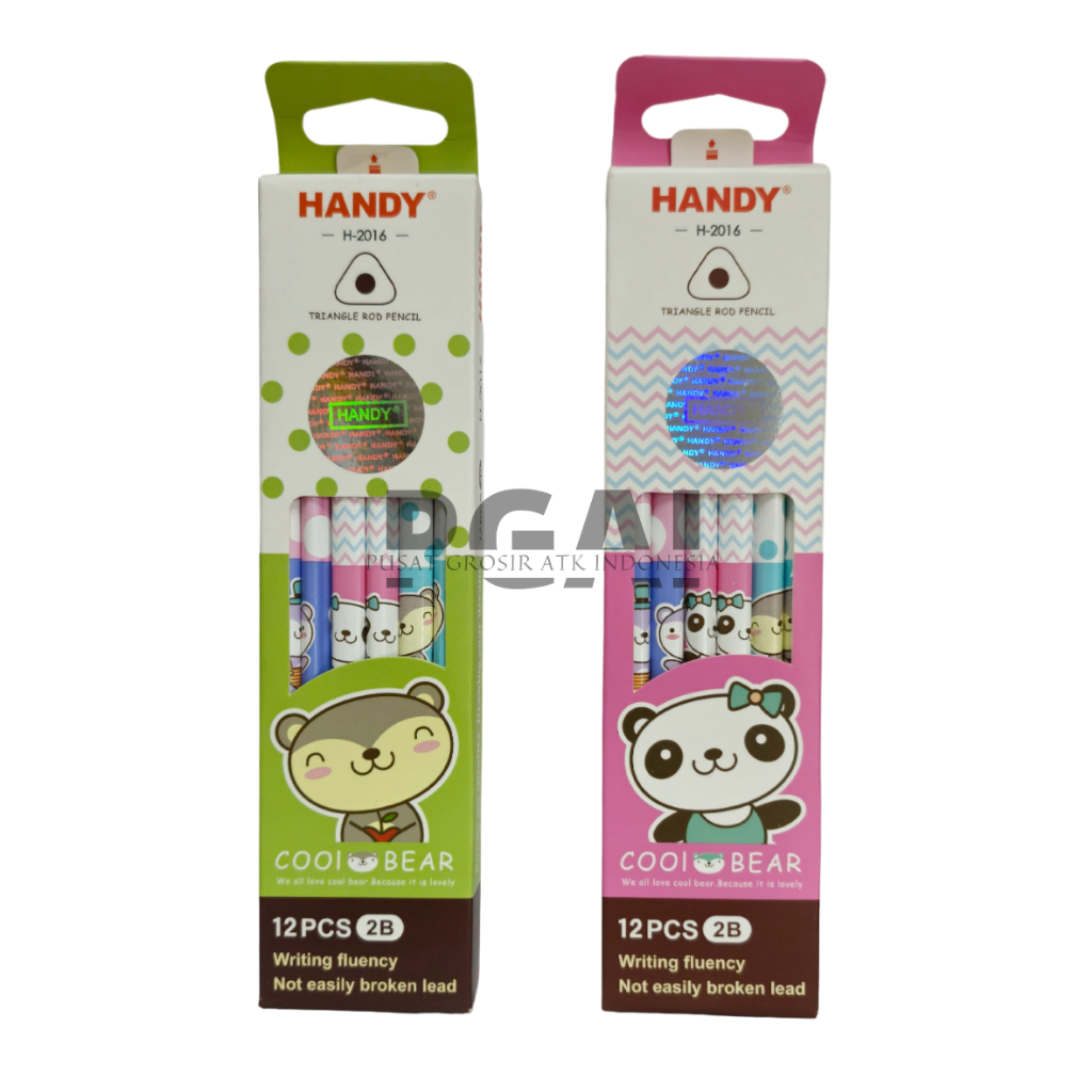 

PENSIL PENCIL 2B HANDY H-2016 FOR COMPUTER TRIANGEL ROAD PENCIL 1 PACK ISI 12 PCS STATIONERY