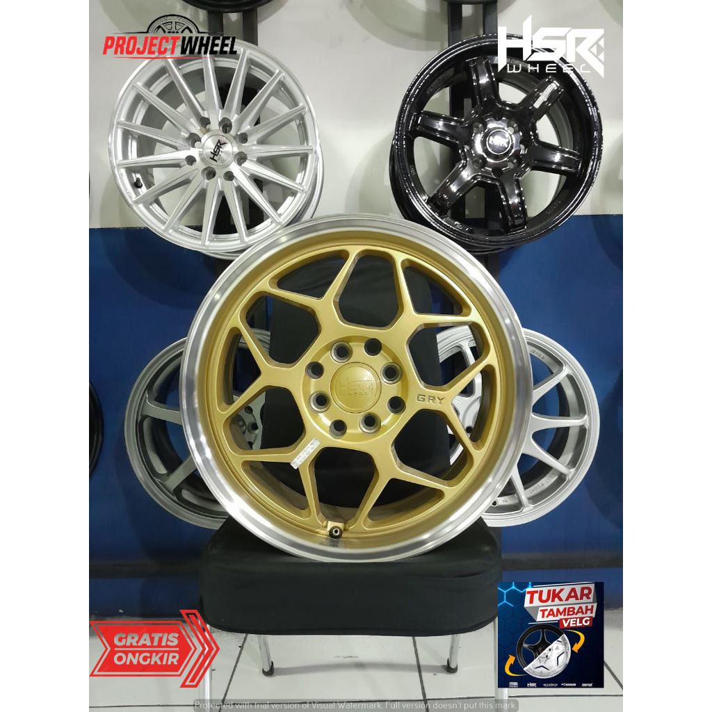 VELG MOBIL RACING MURAH RING 16 COCOK UNTUK AGYA BRIO JAZZ AYLA SIGRA VELG MOBIL HSR RING 16
