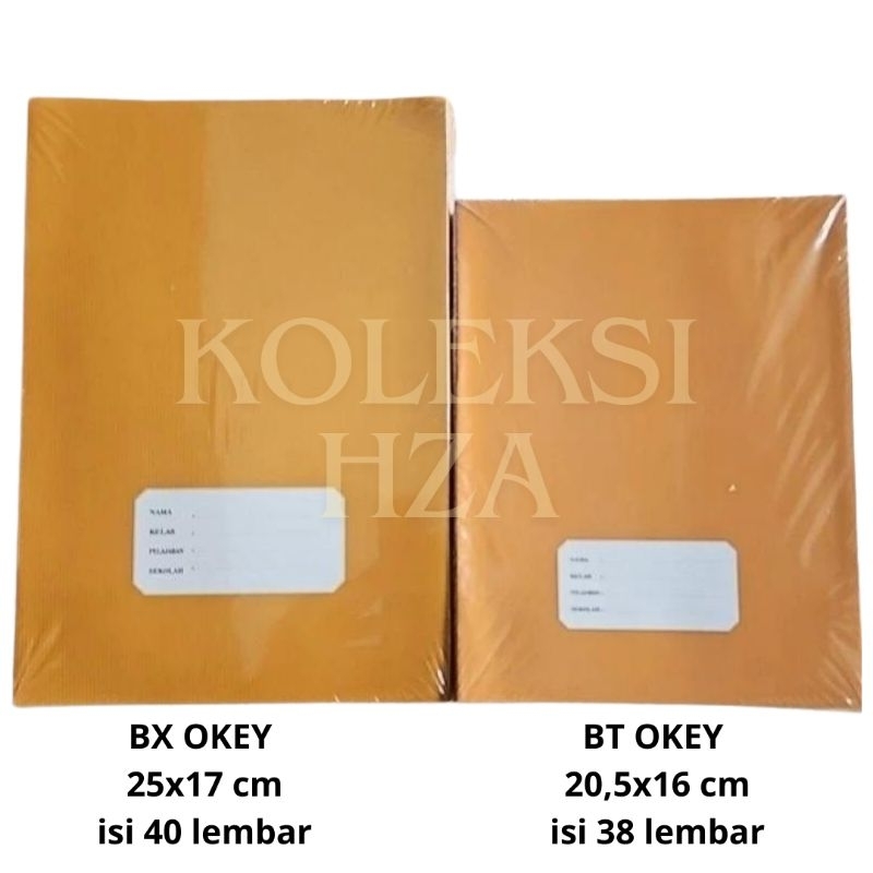 

Buku Tulis 38 Lembar 40 Lembar Sekolah Sampul Coklat OKEY Kraft 1 pack isi 10 buku