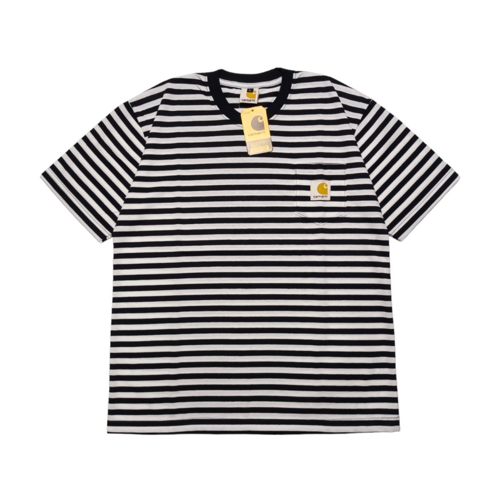 Kaos Oversize Salur Carhartt Logo Pocket Basic