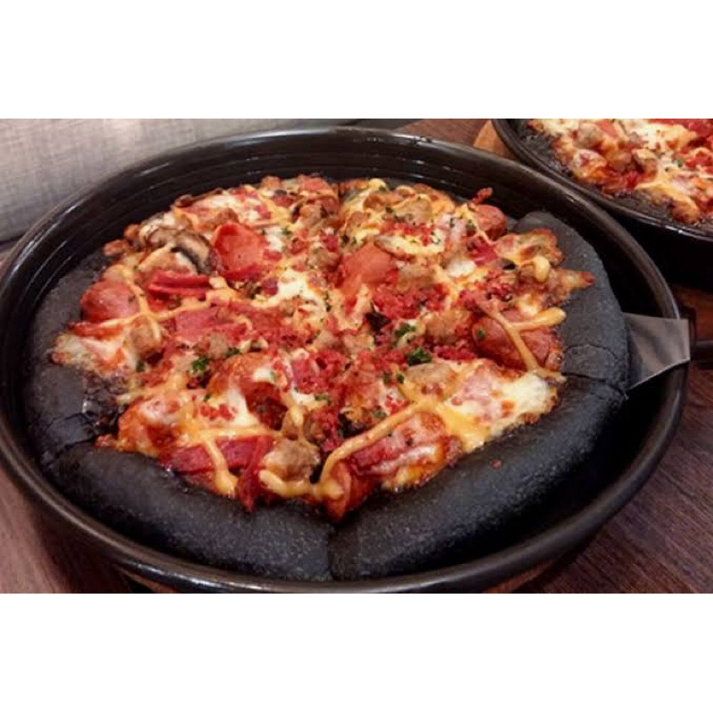 

Roti pizza hitam 21cm isi 3bj/pack premium halal murah