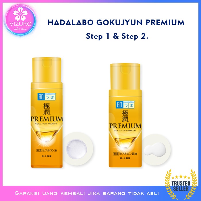Hadalabo Gokujyun Premium Hyaluronic Liquid Made in Japan - Pelembab Wajah