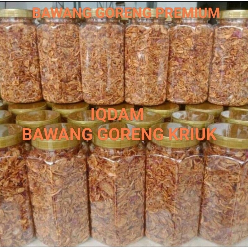 

BAWANG GORENG PREMIUM 250GR/500GR/1KG TANPA TEPUNG ORIGINAL BAWANG GORENG