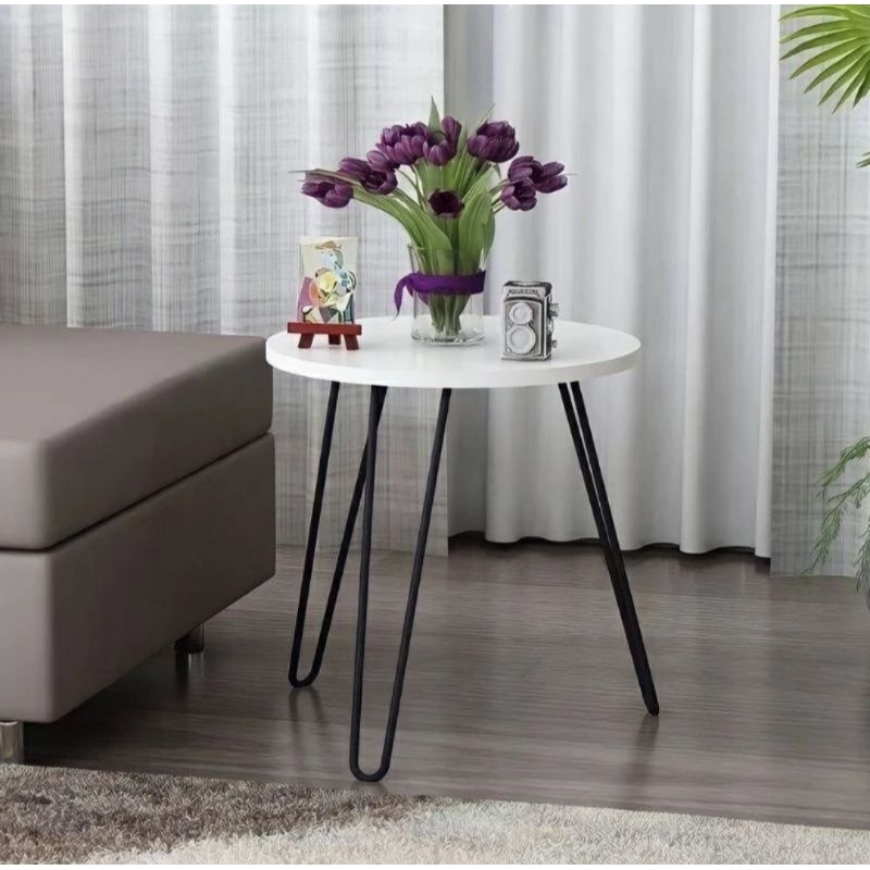 Meja minimalis bulat meja sudut bulat meja kopi