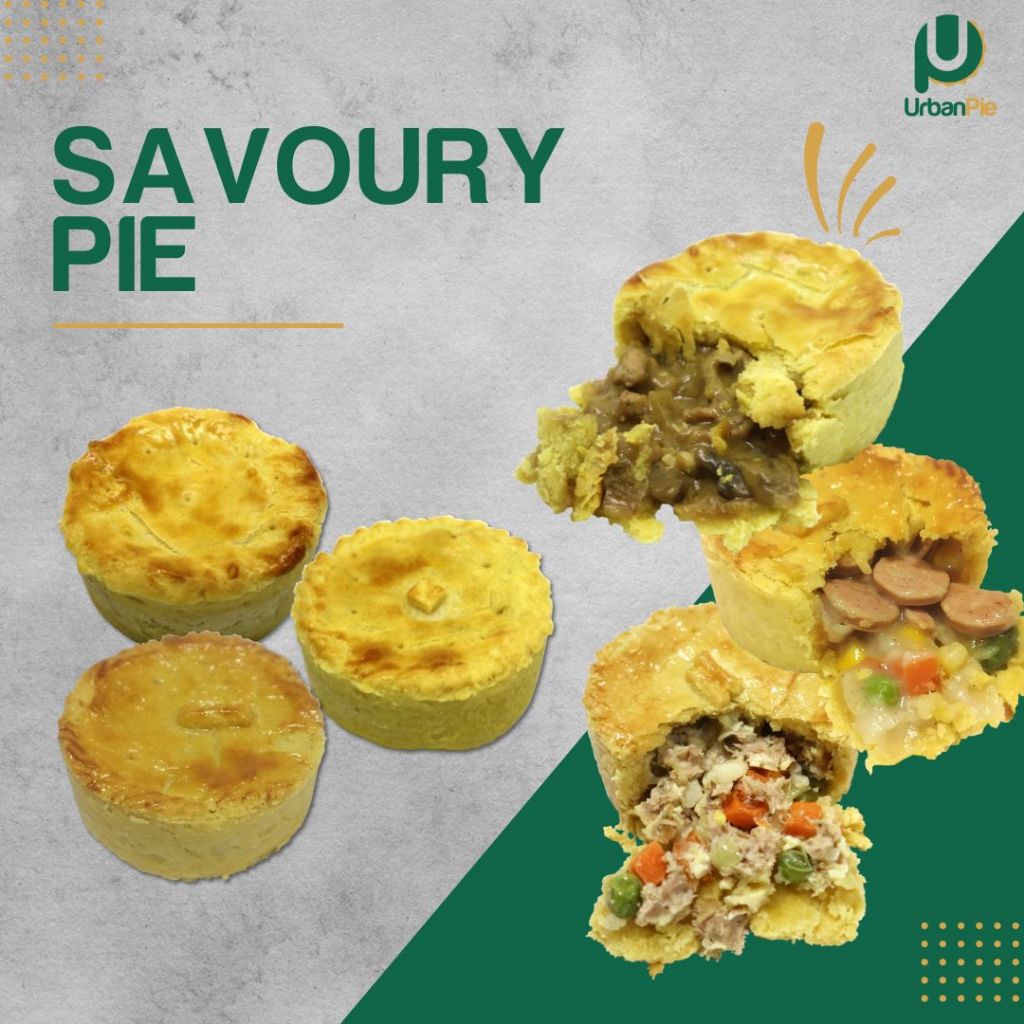 

Savoury Pie / Savory Pie Full Isi Daging Sapi, Ayam, Tuna, Sosis & Smoke Beef - Frozen