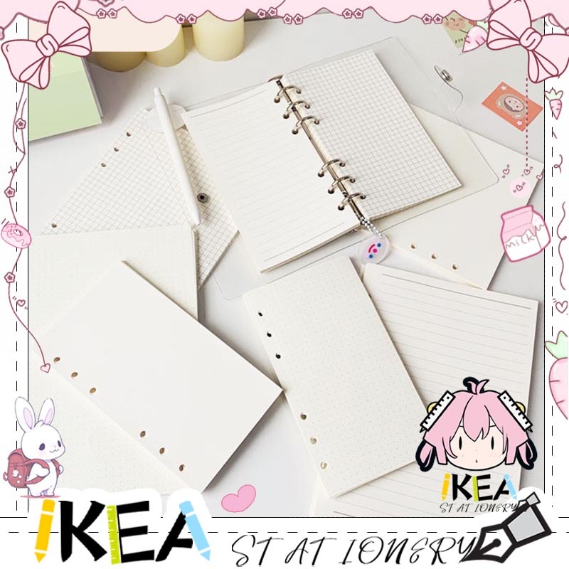 

IKEA-Notebook Refill Line & Blank Kertas Isi Binder A5/B5 Loose Leaf 6 Lubang