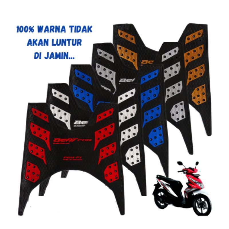 Karpet Motor Beat 2017 / Pijakan Kaki Motor Honda BEAT 2017