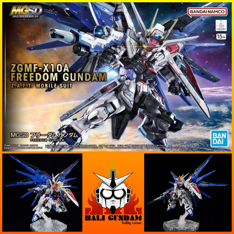 MG SD MASTER GRADE SD ZGMF-X10A FREEDOM GUNDAM Bali Gundam Hobby Corner Bandai Original