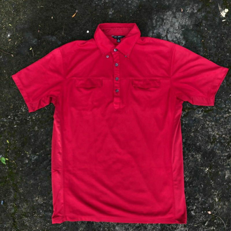 POLO SHIRT UNIQLO DRYFIT RED SECOND