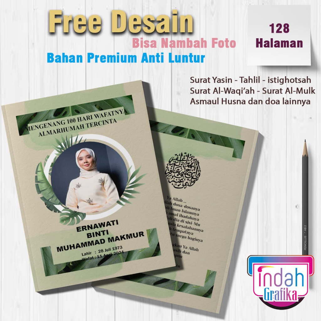 

YASIN DAN TAHLIL SOFTCOVER DESAIN DAUN