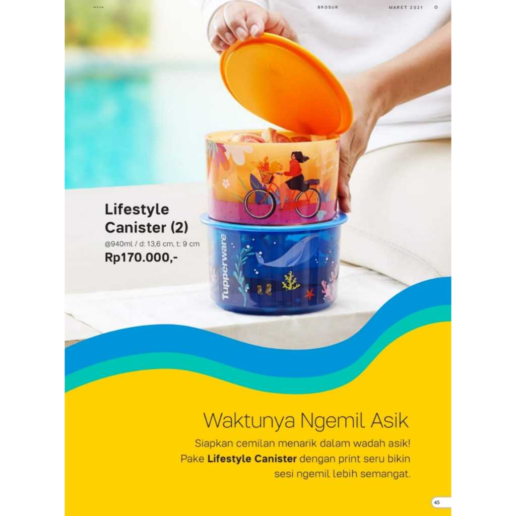 Toples Tupperware murah Lifestyle Canister