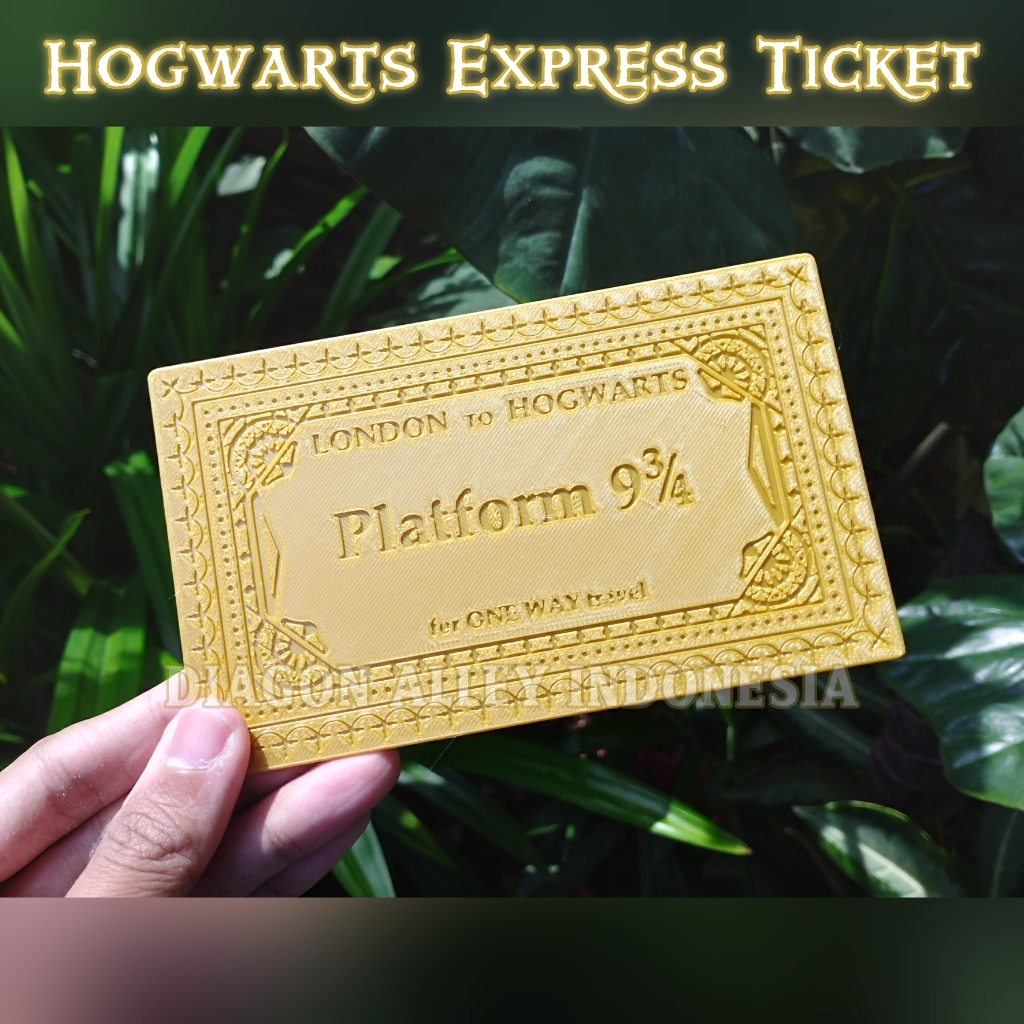 Hogwarts Express Ticket Tiket Kereta Api Harry Potter London to Hogwarts Platform 9 3/4 for One Way 