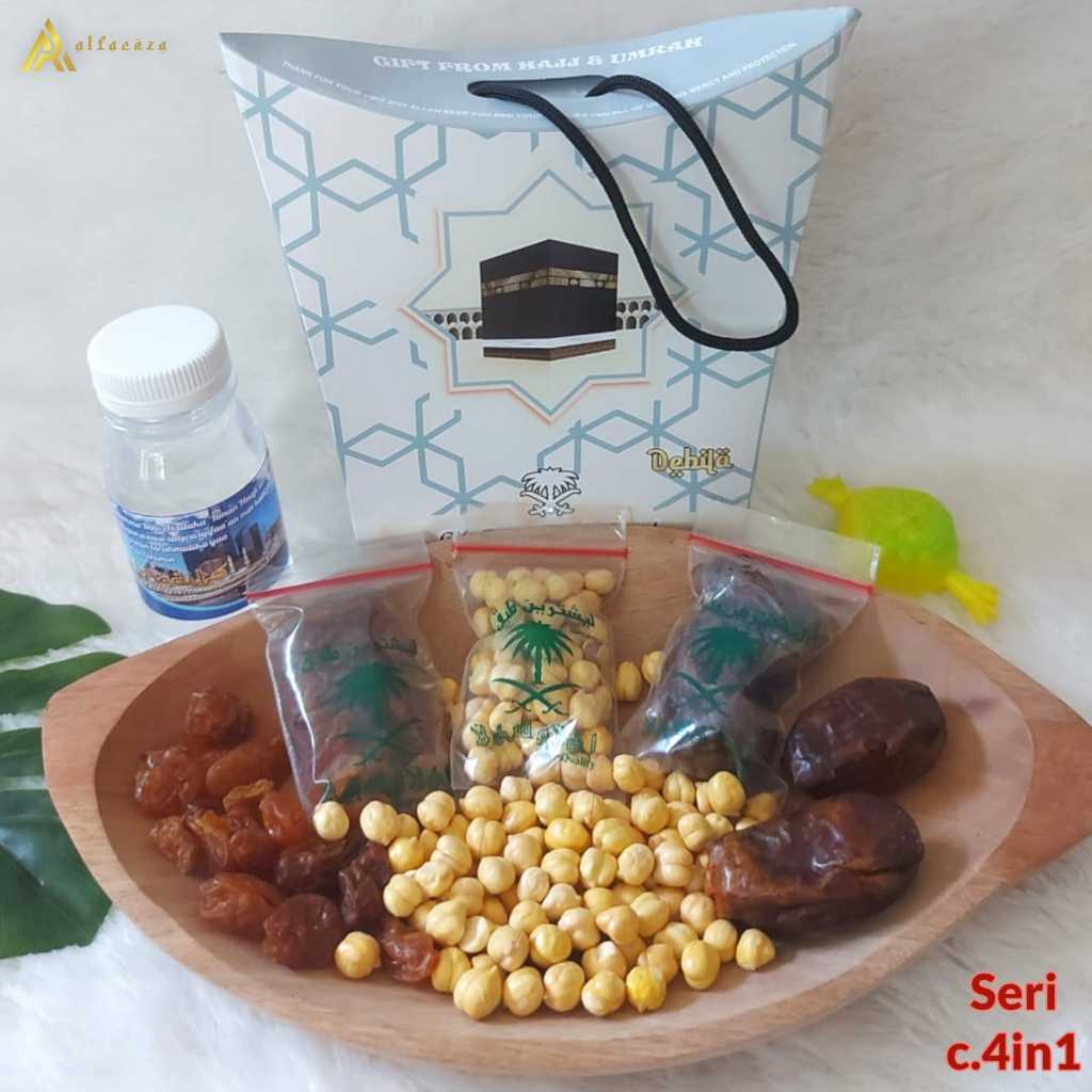 

Alfareza - Paket Ekonomis Hampers Souvenir Hadiah Paket Oleh-oleh Haji dan Umroh Umrah Harga Grosir Paket Ekonomis Lengkap Plus Isi 4 Produk