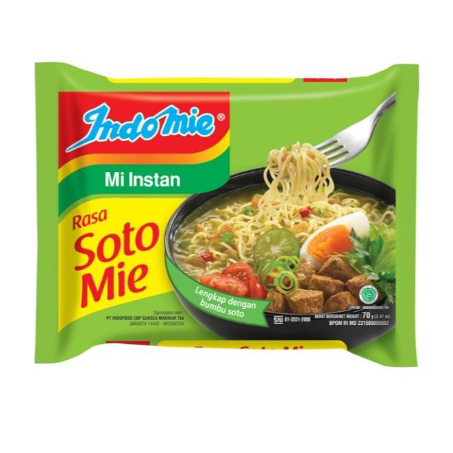 

INDOMIE MIE KUAH RASA SOTOMIE 70 GR (6pcs)