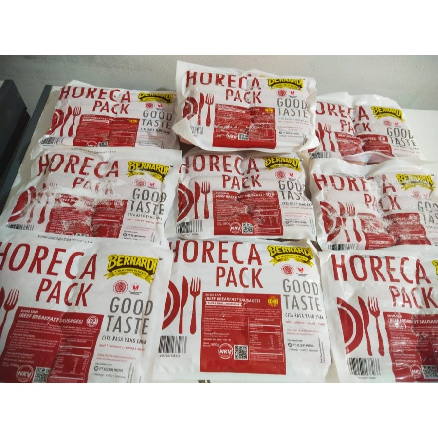 

Sosis sapi breakfast horeca bernardi 500 GR