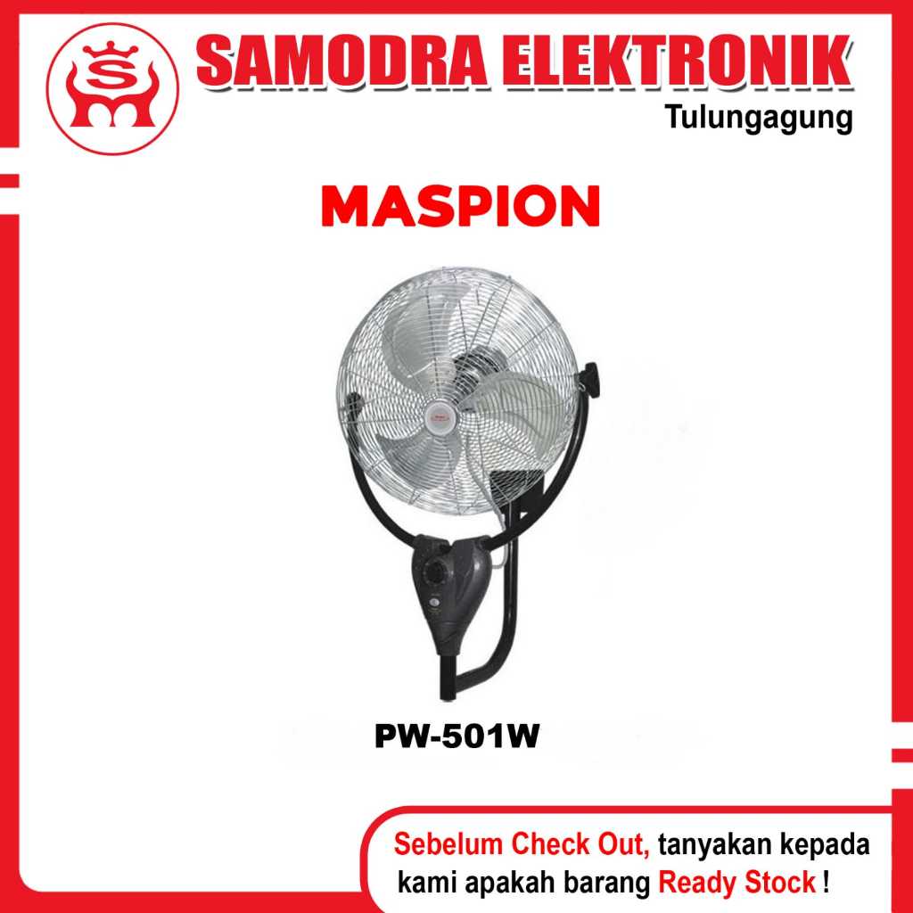 Kipas Angin Dinding MASPION PW-501W | Kipas 20 Inch Maspion |