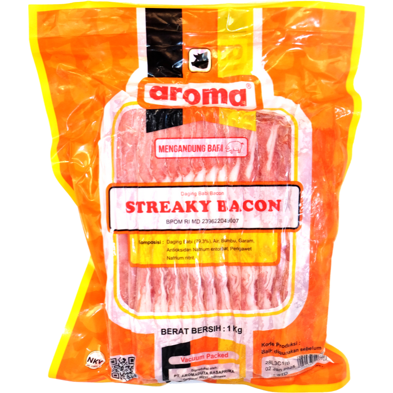 

Aroma Streaky Bacon STD 1kg / Streaky Bacon