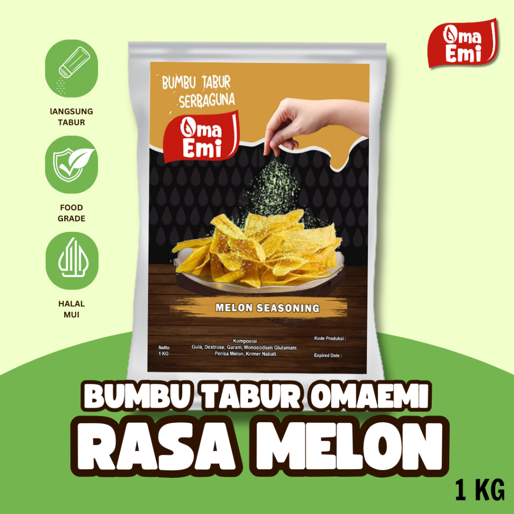 

BUMBU TABUR MELON SEASONING 1 KG HALAL KUALITAS TERJAMIN