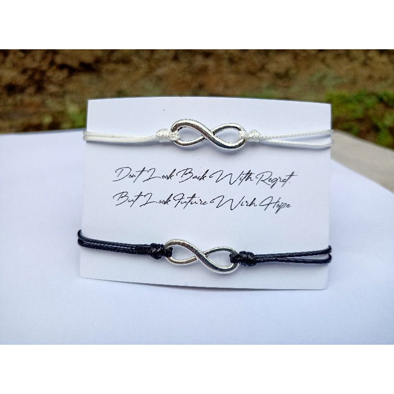 Gelang meychenna infinity couple gelang couple bracelet couple COD