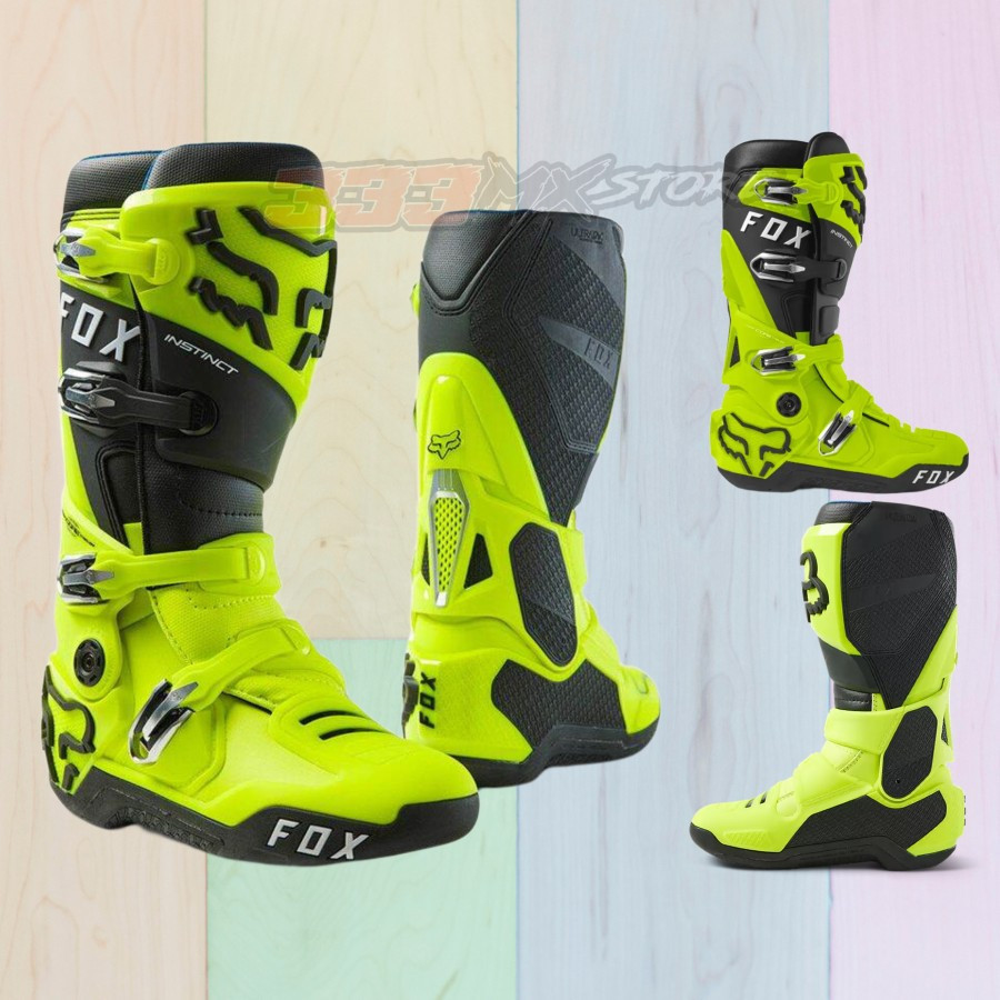 Boots Fox Instinct Flo Yellow Sepatu Boots FOX Instinct Cross Trail Original