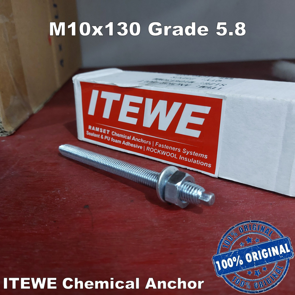 Angkur ITEWE M10x130 Grade 5.8 Chemical Angkur