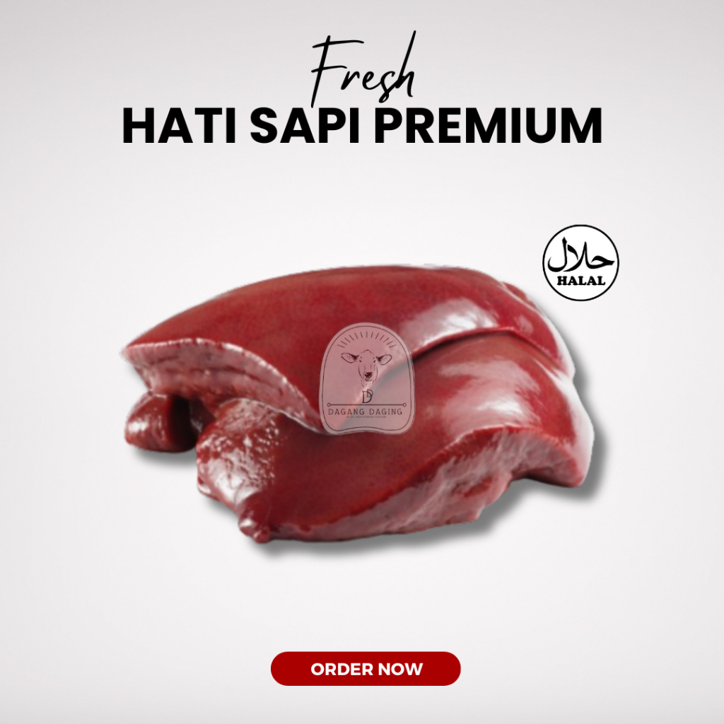 

Hati Sapi Beef Liver Premium Fresh Halal 1kg