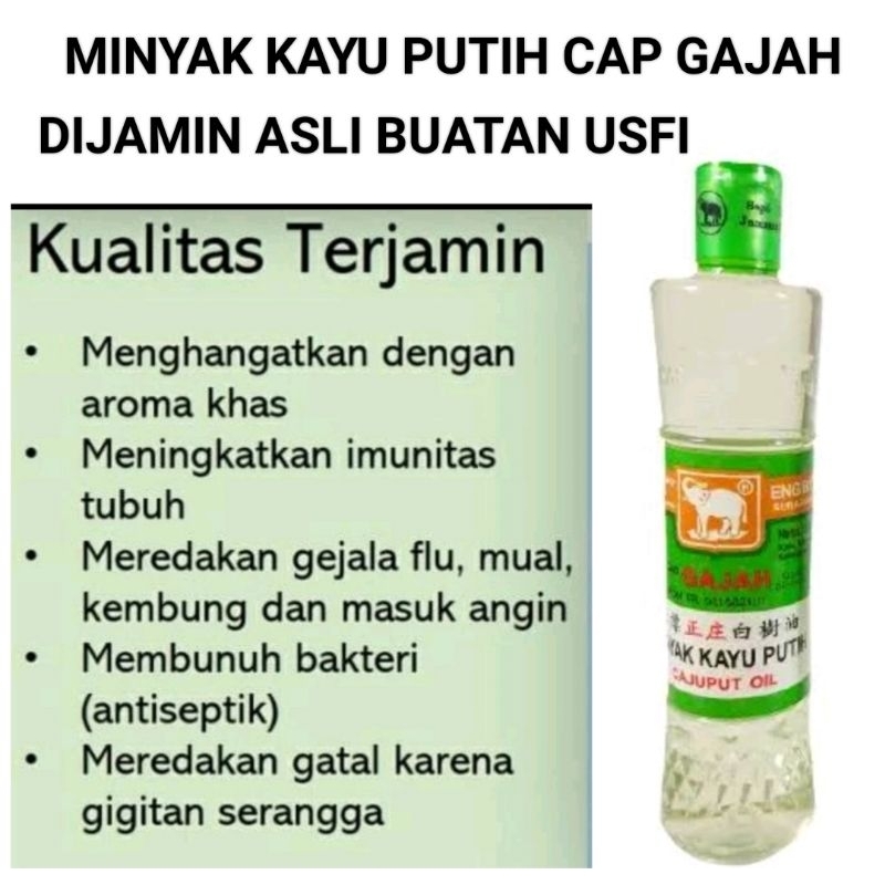 MINYAK KAYU PUTIH CAP GAJAH Asli Pulau Buru Ambon