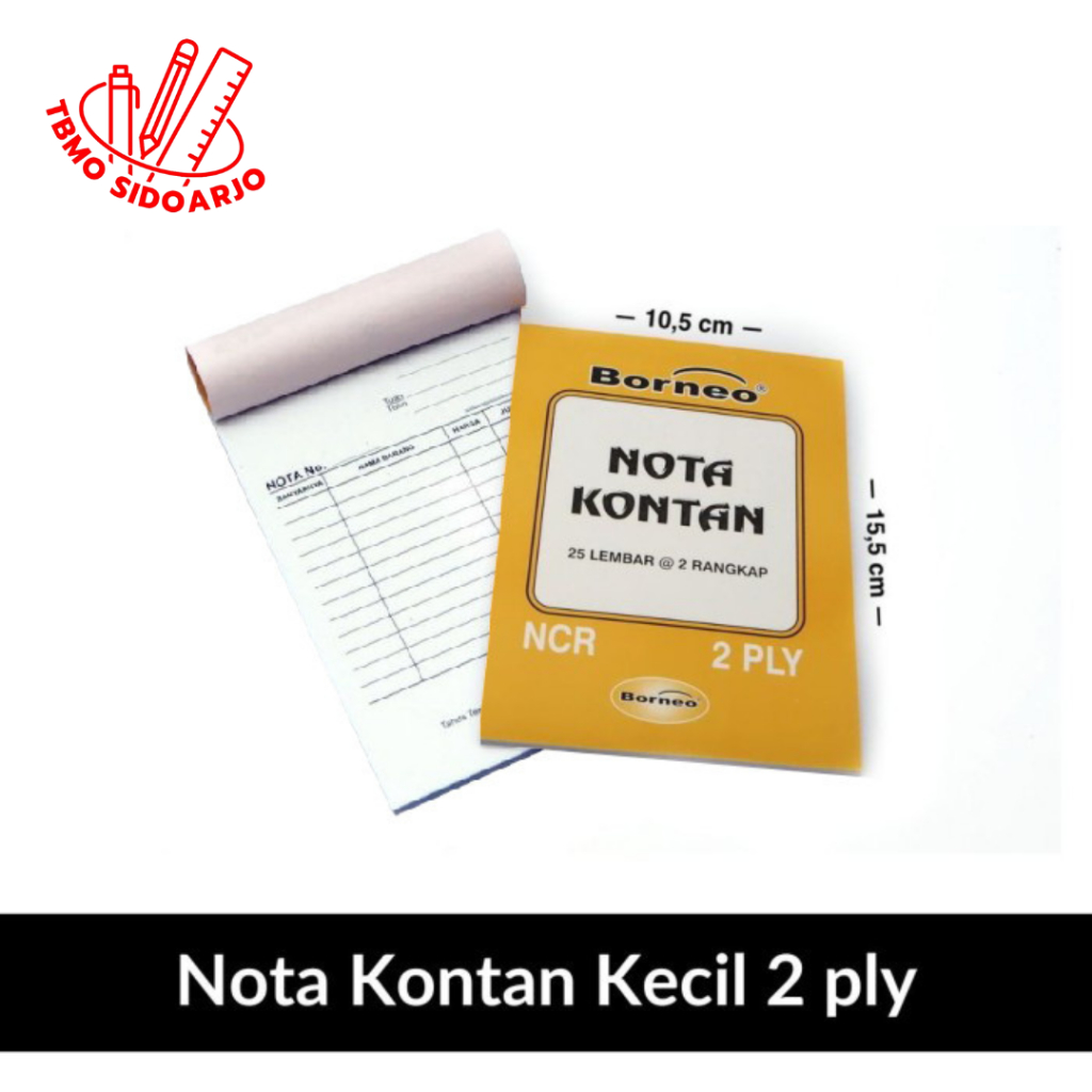 

TBMO Nota Borneo Kecil 2 ply K2 Per Pcs