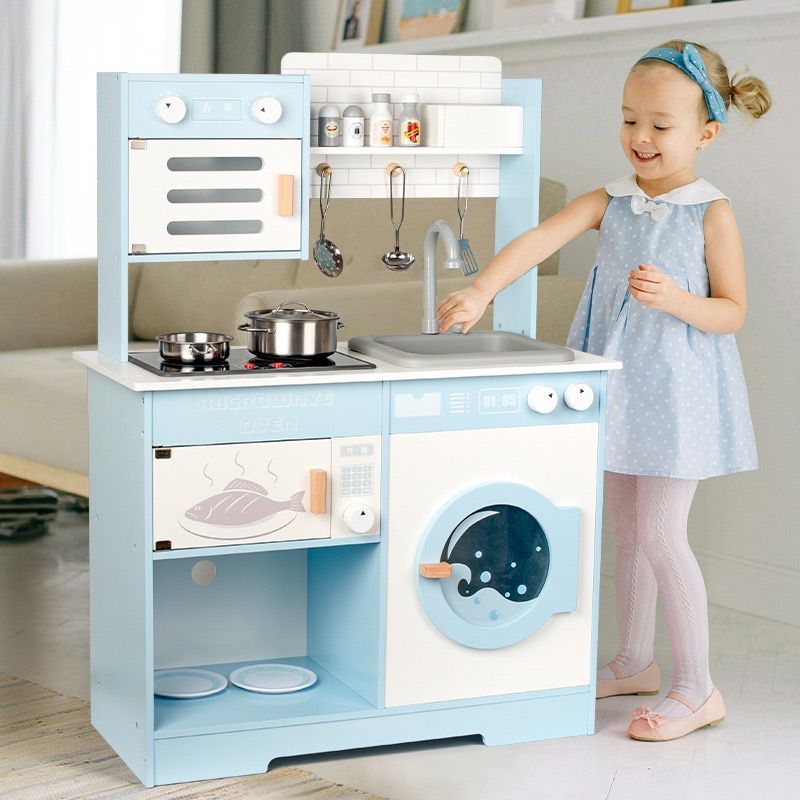 GingerInfant Nuna Kids Kitchen Playset Mainan Kitchen Set Kayu Anak Anak Mainan Kitchen Premium RB6