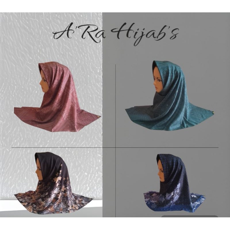 HIJAB SEGI EMPAT UMAMA MOTIF / JILBAB SEGI EMPAT UMAMA MOTIF / KERUDUNG SEGI EMPAT UMAMA MOTIF