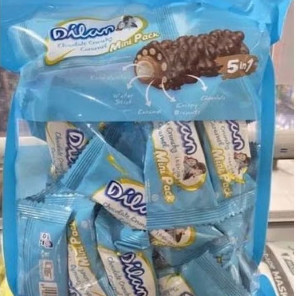 

dilan chocolate cruncy caramel minipack isi 25 pcs