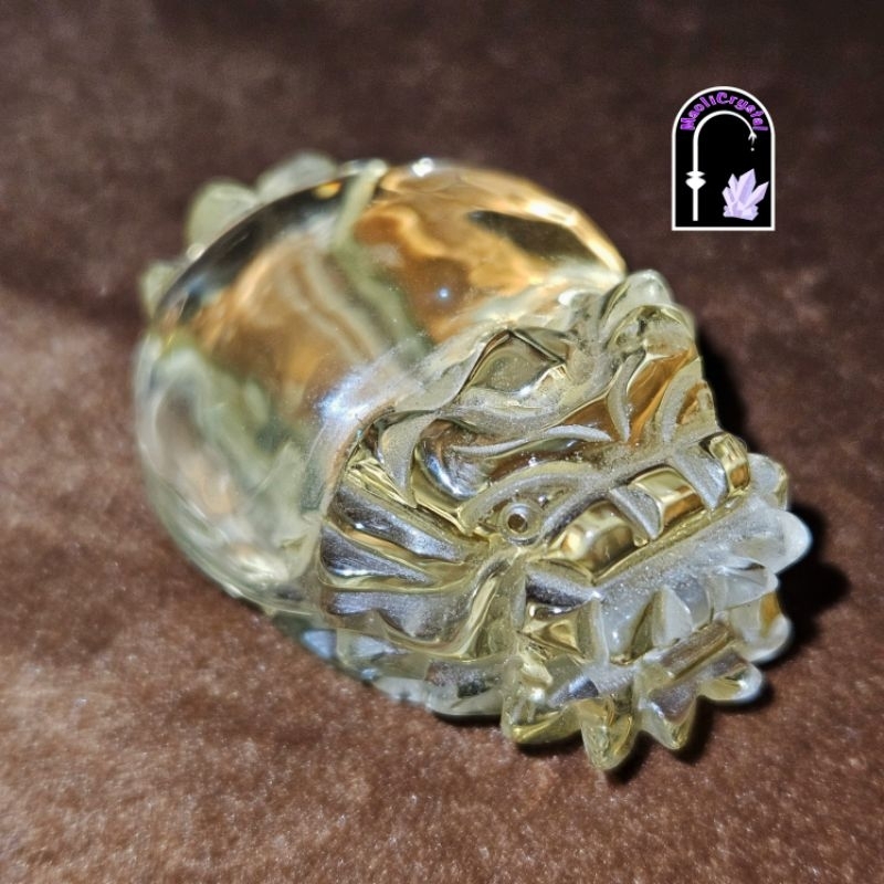 Long Gui Dragon Turtle Citrine Crystal Clear HQ