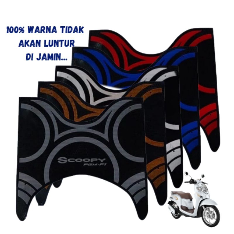 karpet motor scoopy 2019 / pijakan kaki motor honda scoopy donat 2019